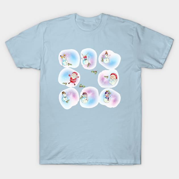 Christmas Badges T-Shirt by Mako Design 